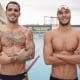 Bruno Fratus e Murilo Sartori no CT Time Brasil - Foto: Beto Noval/COB
