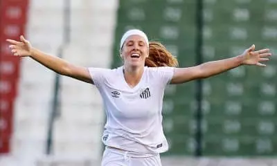 Ketlen Wiggers do Santos no futebol feminino