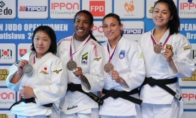 Ketelyn Quadros, da seleção brasileira de judô, ouro no Aberto de Bratislava