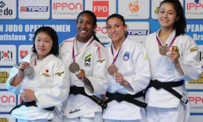 Ketelyn Quadros, da seleção brasileira de judô, ouro no Aberto de Bratislava