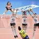 Natália em mais uma vitória do Eczacibasi pelo campeonato turco de vôlei