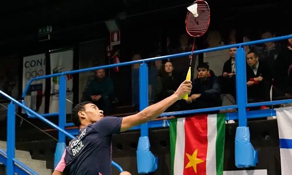 Ygor Coelho no Super 300 de Barcelona de badminton