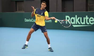 Thiago Monteiro faz parte da seleção que enfrentará a Austrália na Copa Davis (Foto: Lucas Balduino, CBT))