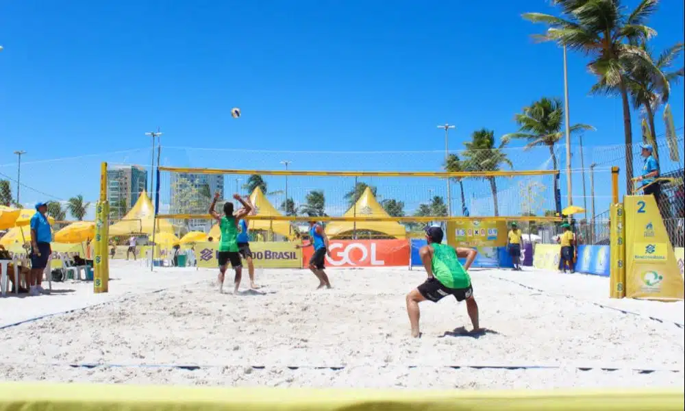 etapa de Aracaju (SE) do Circuito Brasileiro de vôlei de praia 2019/2020 (Foto: (Eric Mateus Santos Oliveira/Divulgação)