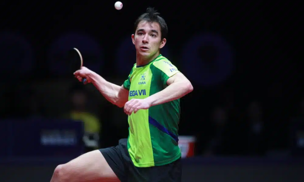 Hugo Calderano estreia no Catar, onde foi vice-campeão em 2018. Foto: ITTF