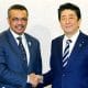 coronavírus oms Tedros Ghebreyesus Shinzō Abe japão