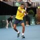 Thiago Monteiro na Copa Davis contra a Austrália em Adelaide