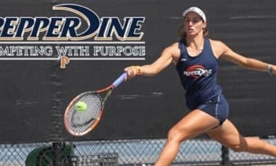 Luisa Stefani WTA Tênis em ação pela Pepperdine University (Instagram/luisastefani)