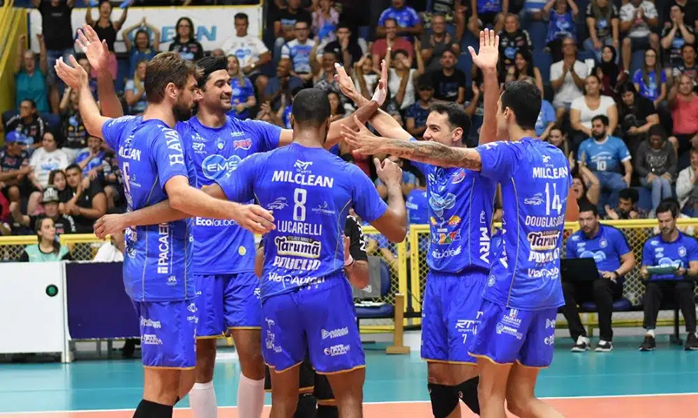 Vôlei Taubaté comemora título da superliga após encerramento da competição