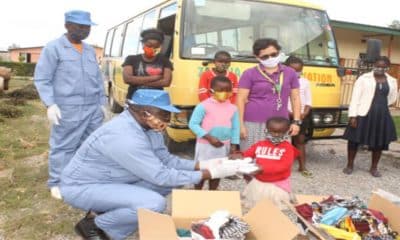 FIJ - Campanha de distribuição de máscaras - coronavírus - áfrica