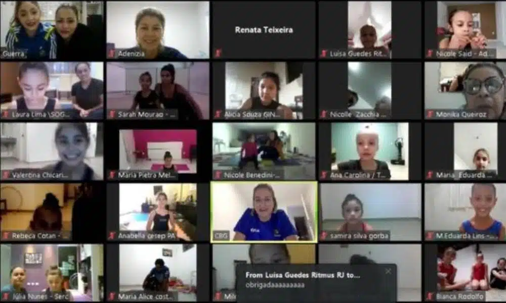 Os treinos online propostos pela Confederação Brasileira de Ginástica (CBG) atingiram mais de 120 ginastas entre 9 e 10 anos em todo o Brasil