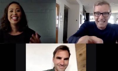 Herói do tênis, o suíço Roger Federer invadiu uma live para agradecer uma enfermeira que atua na linha de frente da batalha contra o coronavírus