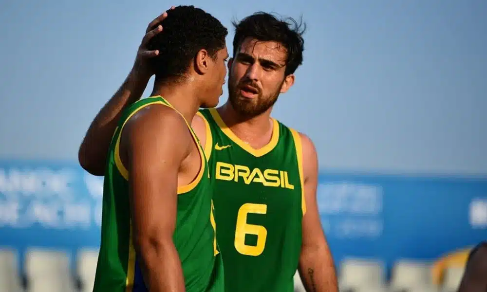 Basquete 3x3 em ação nos Jogos Mundiais de Praia 2019