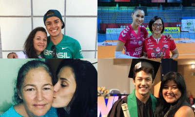 Atletas homenageiam as mães