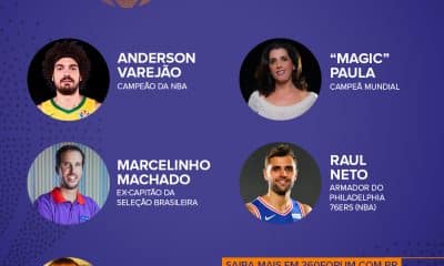 Magic Paula, Marcelinho Machado, Raul Neto e Anderson Varejão participaram das conversas relacioandos ao futuro do basquete após coronavírus
