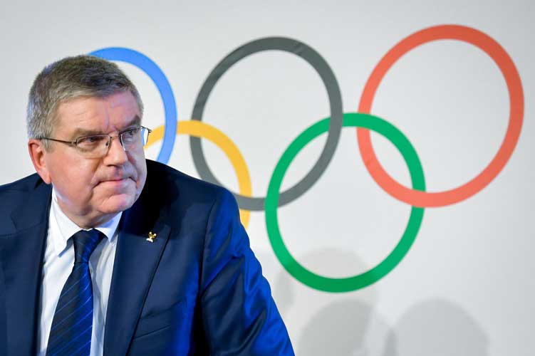 Thomas Bach, presidente do COI, preferiu despistar quando perguntado se a realização dos Jogos dependem da descoberta de uma vacina contra o coronavírus.
