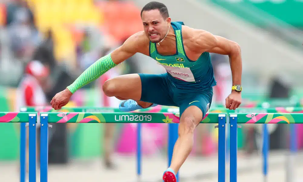 Eduardo de Deus, representante dos 110m com barreiras masculino nos Jogos Olímpicos de Tóquio