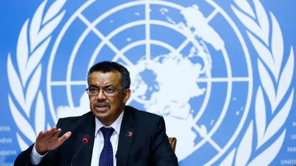 Thomas Bach e Tedros Adhanom OMS COI covid-19 coronavírus Jogos de Tóquio