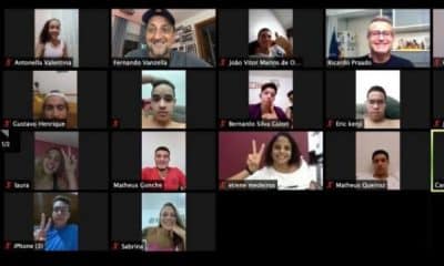 Equipe de Natação do Sesi encontros virtuais
