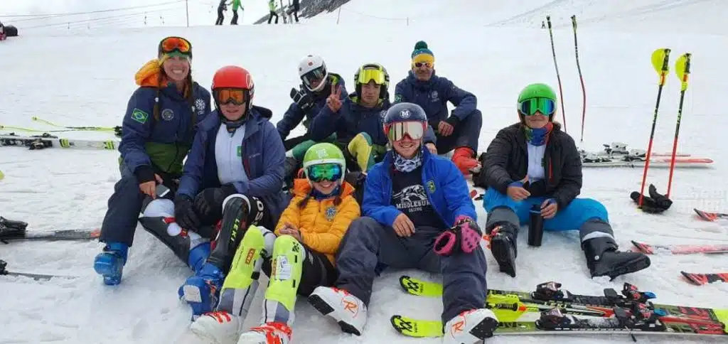 ski alpino campo de treinamento itália