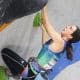 Bianca Castro acabou não conseguindo um bom resultado na retomada da escalada
