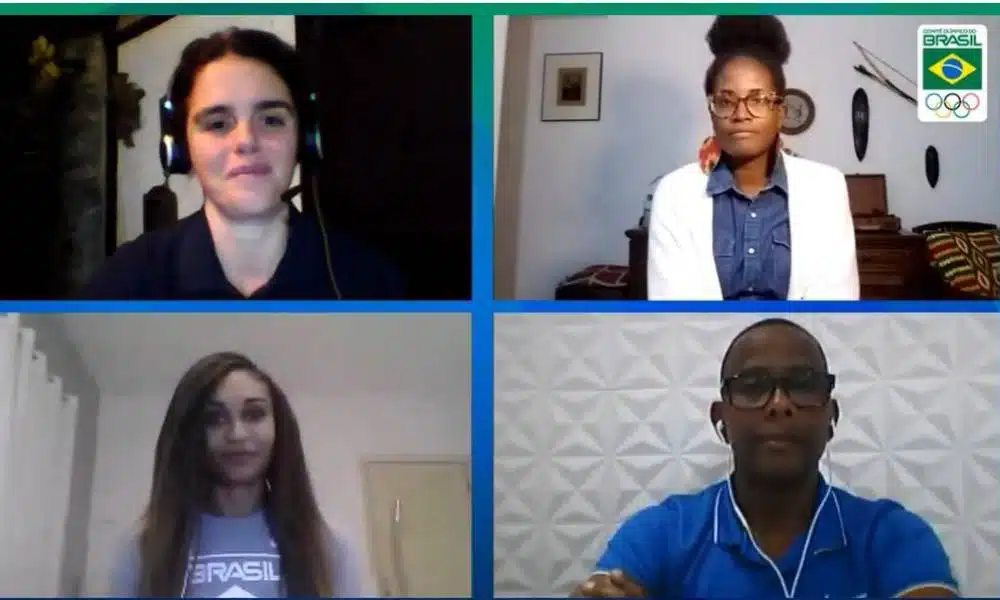 O racismo foi tema de debate na última Live Especial do COB (Comitê Olímpico do Brasil). O encontro teve Arnaldo Oliveira, Djamila Ribeiro e Iziane Marques