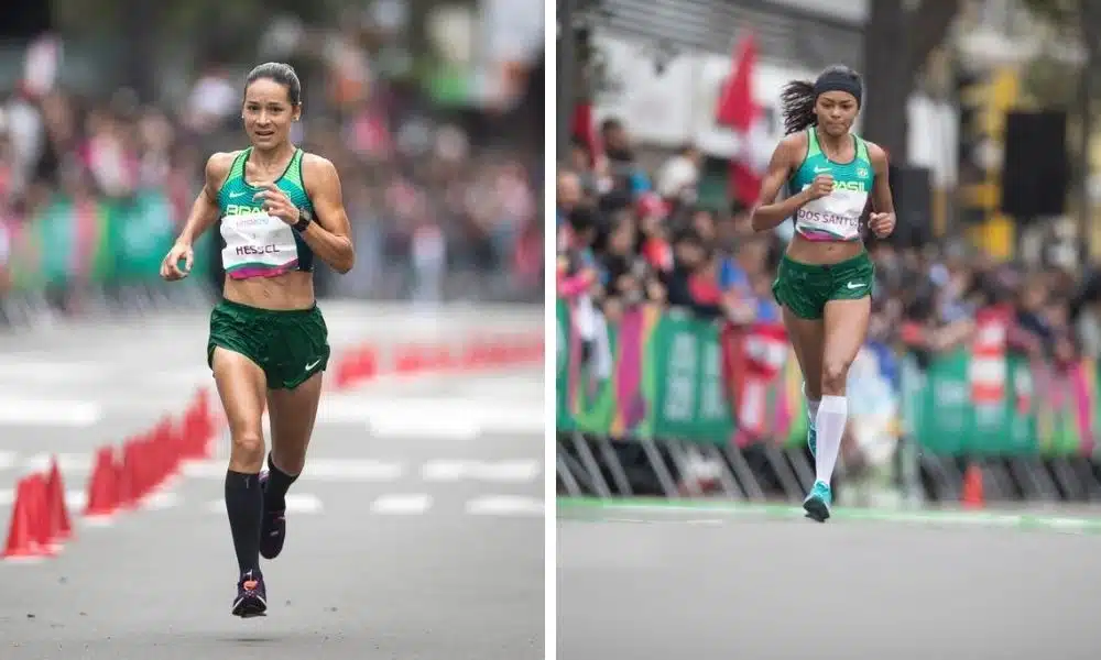 Valdilene dos Santos e Andreia Hessel representam o Brasil na maratona feminina