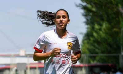 Rafaelle anotou seu segundo gol no hexagonal contra o rebaixamento no futebol chinês