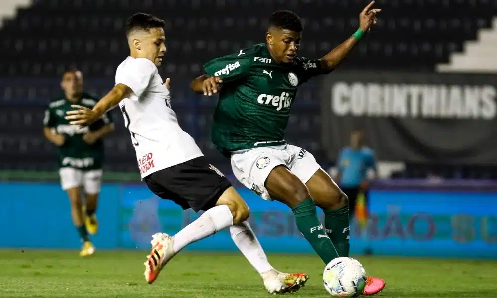 Palmeiras vence o Corinthians pelo placar de 3 a 0 pelo Brasileiro sub-20