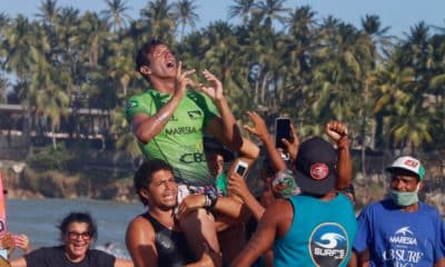 O paraense Nayson Costa é o vencedor da 2ª etapa do Circuito Brasileiro de Surfe Profissional, finalizada nesta sexta-feira (27). Em evento na Praia da Taíba, em São Gonçalo do Amarante, no Ceará, o surfista obteve uma conquista inédita em reviravolta emocionante nos momentos finais da bateria decisiva, superando o catarinense Ian Gouveia. O paulista Wesley Dantas foi o terceiro e o paraibano Samuel Igo ficou em quarto.