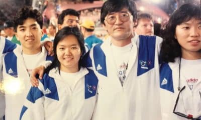 Equipe tênis de mesa em Barcelona-1992