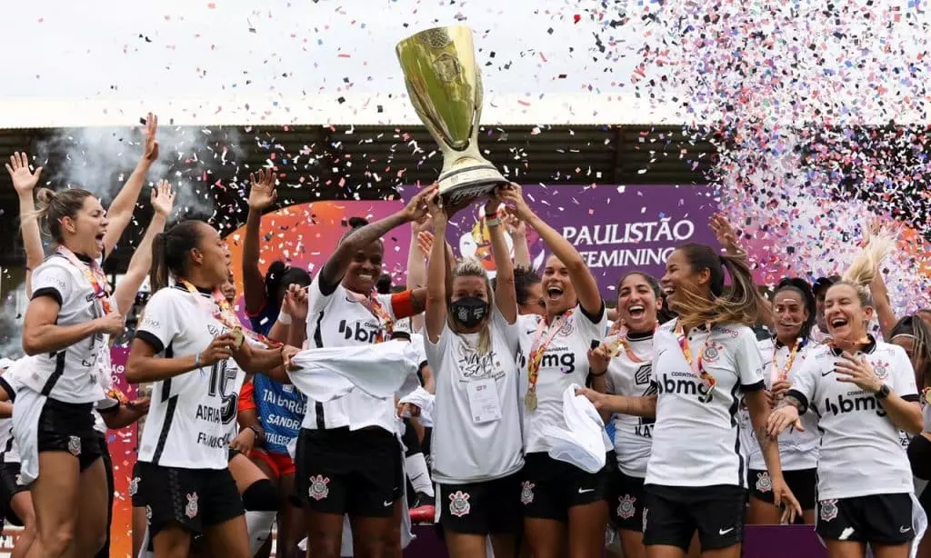 corinthians campeão paulista feminino ferroviária troféu
