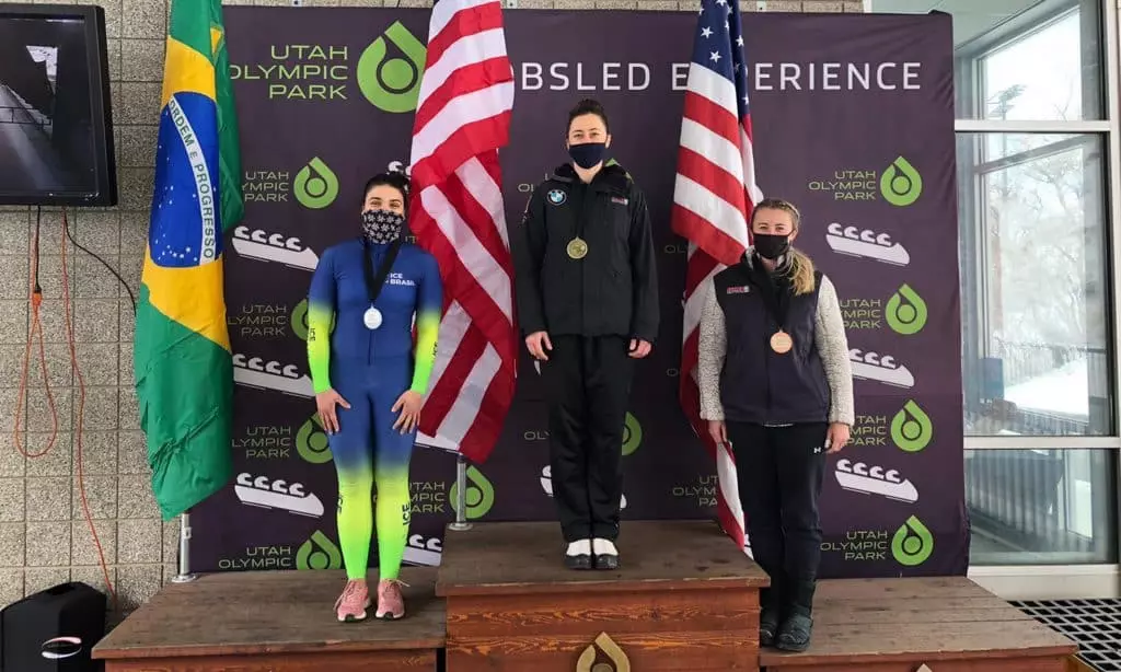 Marina Tuono conquistou três medalhas no monobob