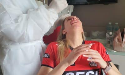 Dobriana Rabazhieva Vôlei Bauru exame Covid-19