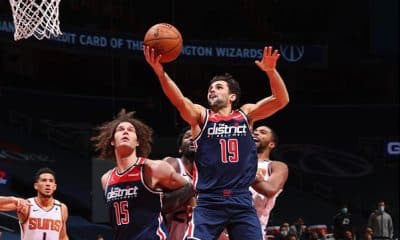 Raulzinho Washington Wizards NBA bandeja rebotes