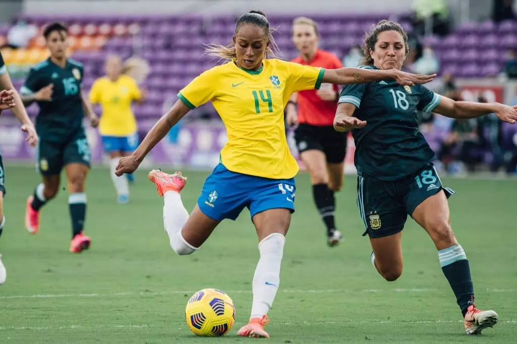 Adriana Brasil 4 x 1 Argentina She Believes futebol feminino
