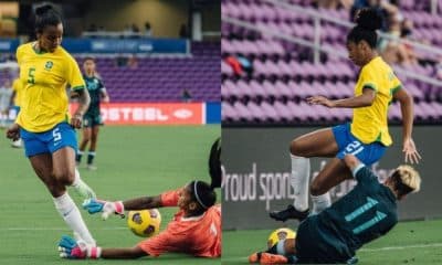 Enquanto a zagueira Tainara realizou a primeira partida na equipe principal, a atacante Geyse marcou o primeiro gol da carreira na seleção adulta.