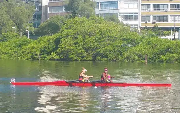 Vanessa Cozzi e Isabelle Falck conquistaram a vaga do Double Skiff Peso Leve remo