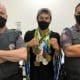 arthur nory com as medalhas recuperadas