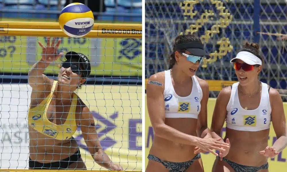 Maria Elisa não joga desde o fim de 2019, após ser mãe em 2020. Já Maria Clara jogou pela última vez ao lado da irmã Carol Solberg em novembro de 2019 (Célio Messias/Inovafoto/CBV)