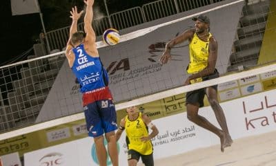 Evandro e Guto medalha de prata etapa de Doha do Circuito Mundial de vôlei de praia