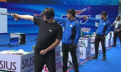 Felipe Wu fica em quarto lugar na pistola de ar 10 m na Copa do Mundo de tiro esportivo em Nova Déli