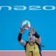 Nathalie filomena dá aulas de natação e está na seleção de vôlei sentado desde 2006. Foto- Washington Alves/EXEMPLUS/CPB