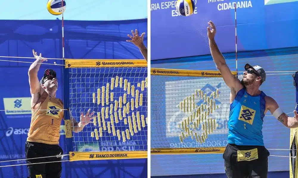 george parceiro de andré e alison que forma dupla com álvaro filho na oitava etapa do circuito brasileiro de vôlei de praia