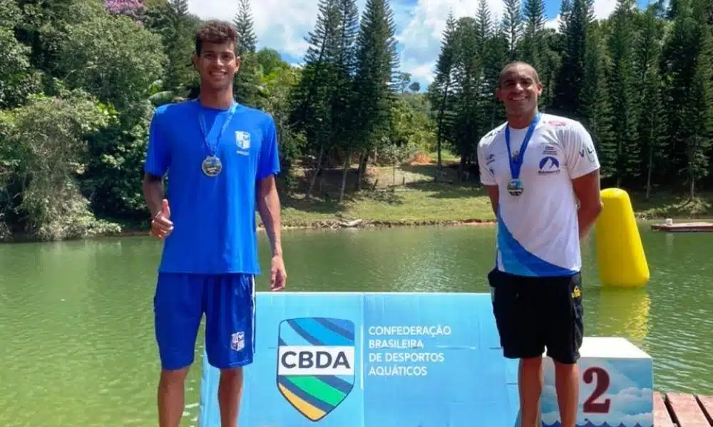 guilherme costa e allan do carmo no pré-olímpico de maratona aquática