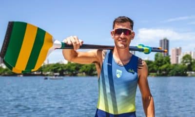 Lucas Verthein e Marcelo Almeida conquistaram ouro pelo skiff duplo no Campeonato Brasileiro de Remo (Divulgação)
