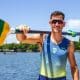 Lucas Verthein e Marcelo Almeida conquistaram ouro pelo skiff duplo no Campeonato Brasileiro de Remo (Divulgação)