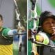 marcus d'almeida ane marcelle dos santos ouro na equipe mista do arco recurvo no campeonato pan-americano de tiro com arco