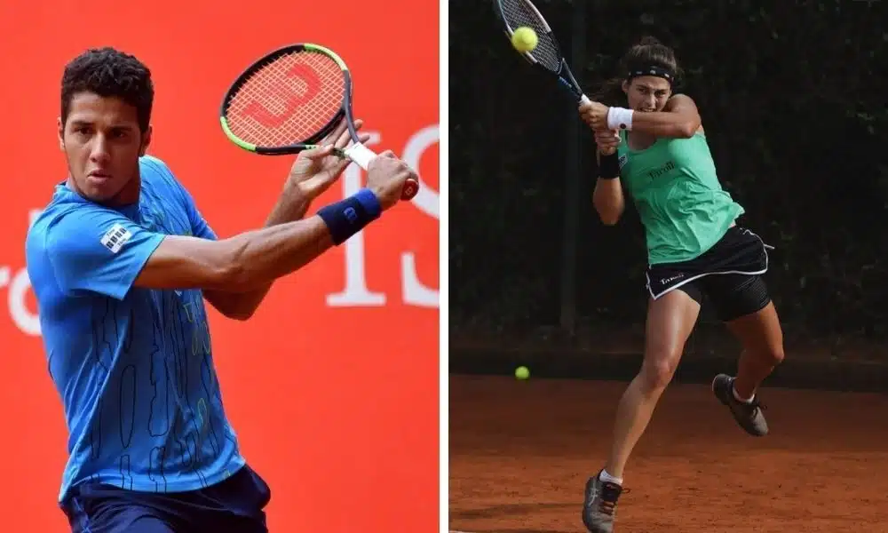 mateus alves e carolina meligeni em finais da itf