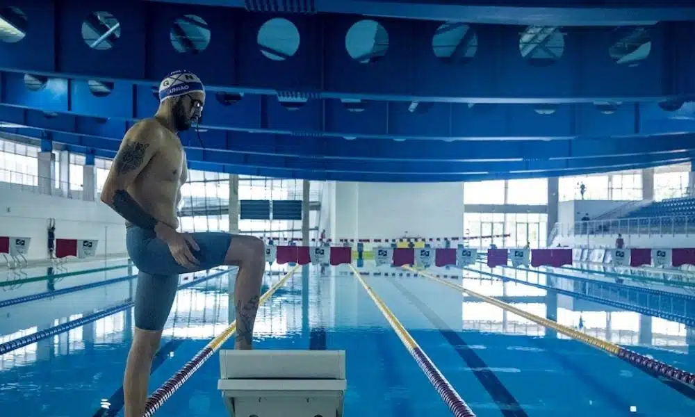 Ruiter Silva, campeão parapan-americano nos 50m livre S9, participou da tomada de tempo no CT Paralímpico e obteve resultados próximos aos seus melhores tempos em competição. Foto: Alê Cabral/CPB
